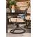 Alt View 16. Hanover - Montclair 7-Piece Dining Set with 6 Swivel Rockers and a 40" x 67" Dining Table - Tan/Brown.