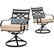 Alt View 20. Hanover - Montclair 7-Piece Dining Set with 6 Swivel Rockers and a 40" x 67" Dining Table - Tan/Brown.