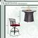 Alt View 18. Hanover - Traditions 5-Piece High-Dining Set with Fire Pit Table - Red/Bronze.