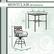 Alt View 15. Hanover - Montclair 5-Piece High-Dining Patio Set with 4 Swivel Chairs and a 33-In. Counter-Height Dining Table - Ocean Blue/Brown.