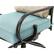 Alt View 22. Hanover - Montclair 5-Piece High-Dining Patio Set with 4 Swivel Chairs and a 33-In. Counter-Height Dining Table - Ocean Blue/Brown.