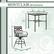 Left. Hanover - Montclair 5-Piece High-Dining Patio Set with 4 Swivel Chairs and a 33-In. Counter-Height Dining Table - Ocean Blue/Brown.