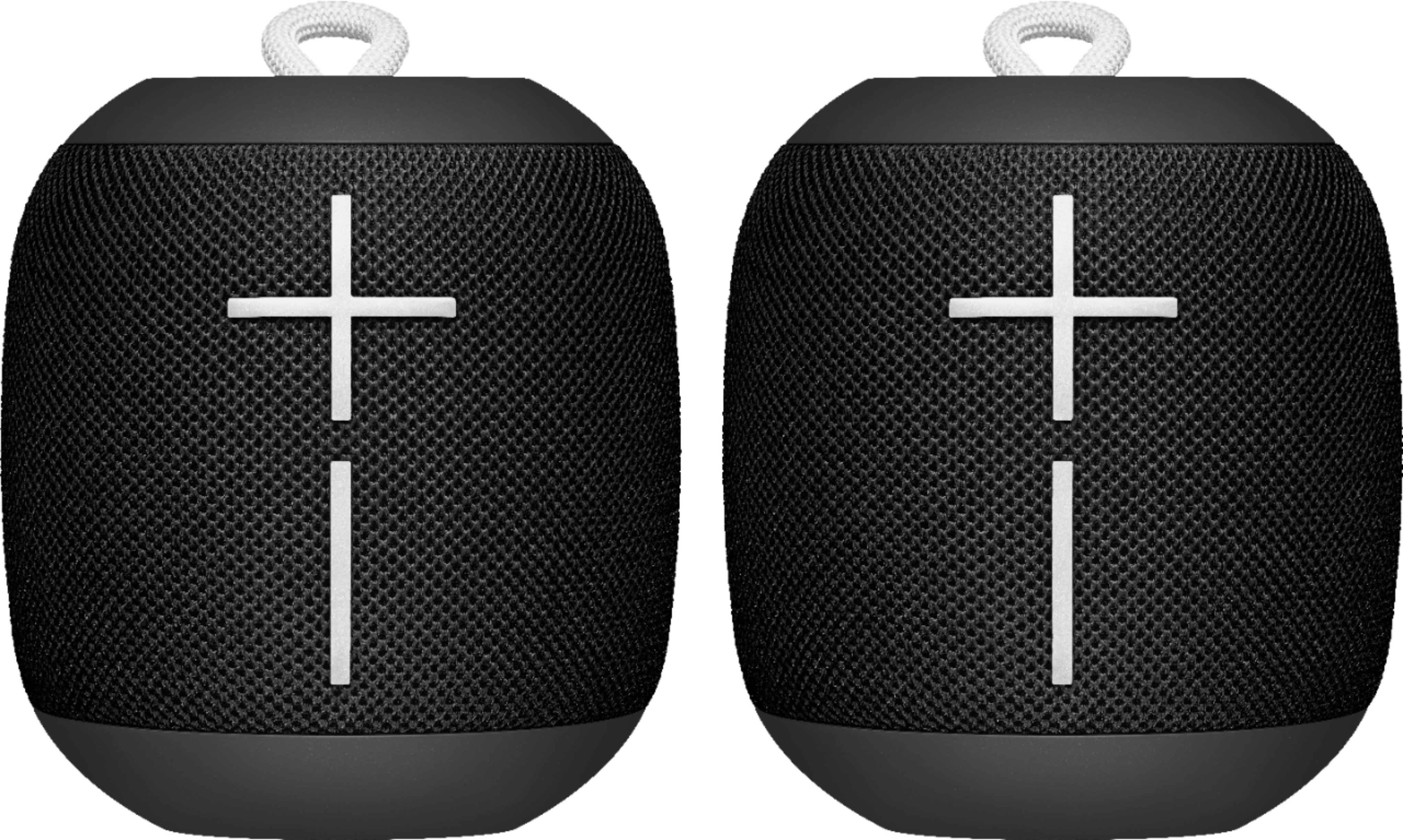 Ultimate Ears - WONDERBOOM Waterproof Portable Bluetooth Speaker 2 Pack - Black