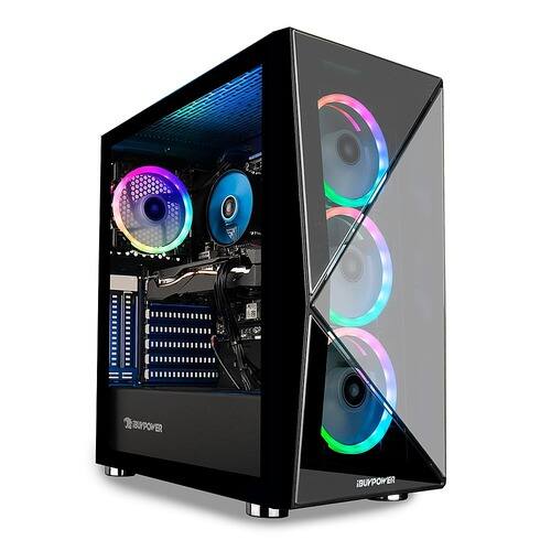 iBUYPOWER - REFURBISHED Gaming Desktop - Intel i7-9700F - 16GB Memory - NVIDIA RTX 2070 Super 8GB - 480GB SSD + 1TB HDD - Black