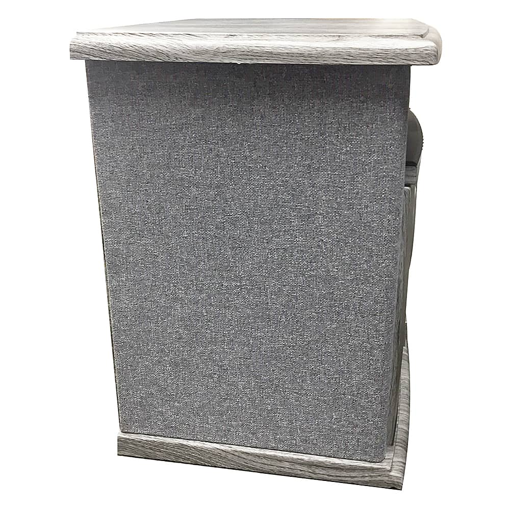 Left View: Heat Storm - 1500 Watt Infrared Cabinet Space Heater - GREY