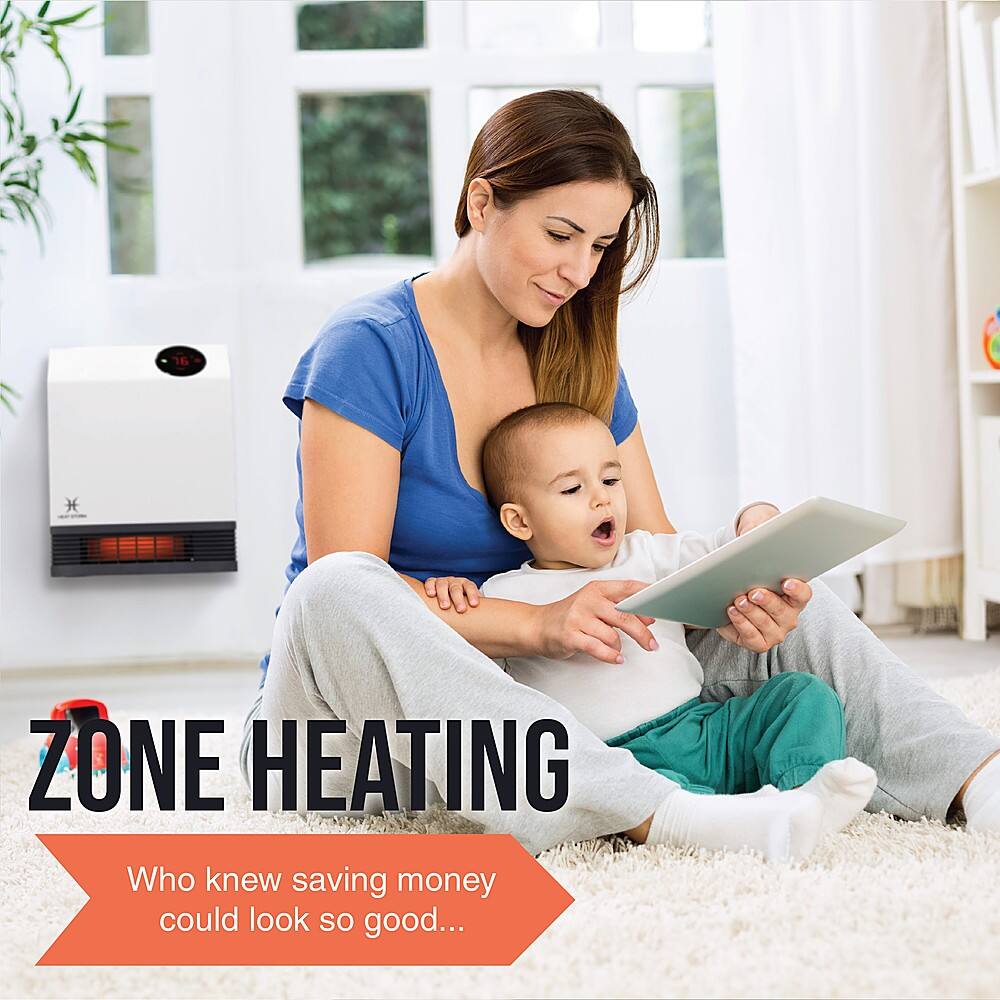 Alt View 13. Heat Storm - 1,000 Watt Wi-Fi Indoor Smart Heater - WHITE.