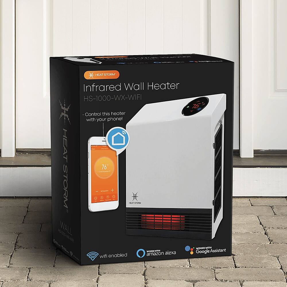 Alt View 18. Heat Storm - 1,000 Watt Wi-Fi Indoor Smart Heater - WHITE.