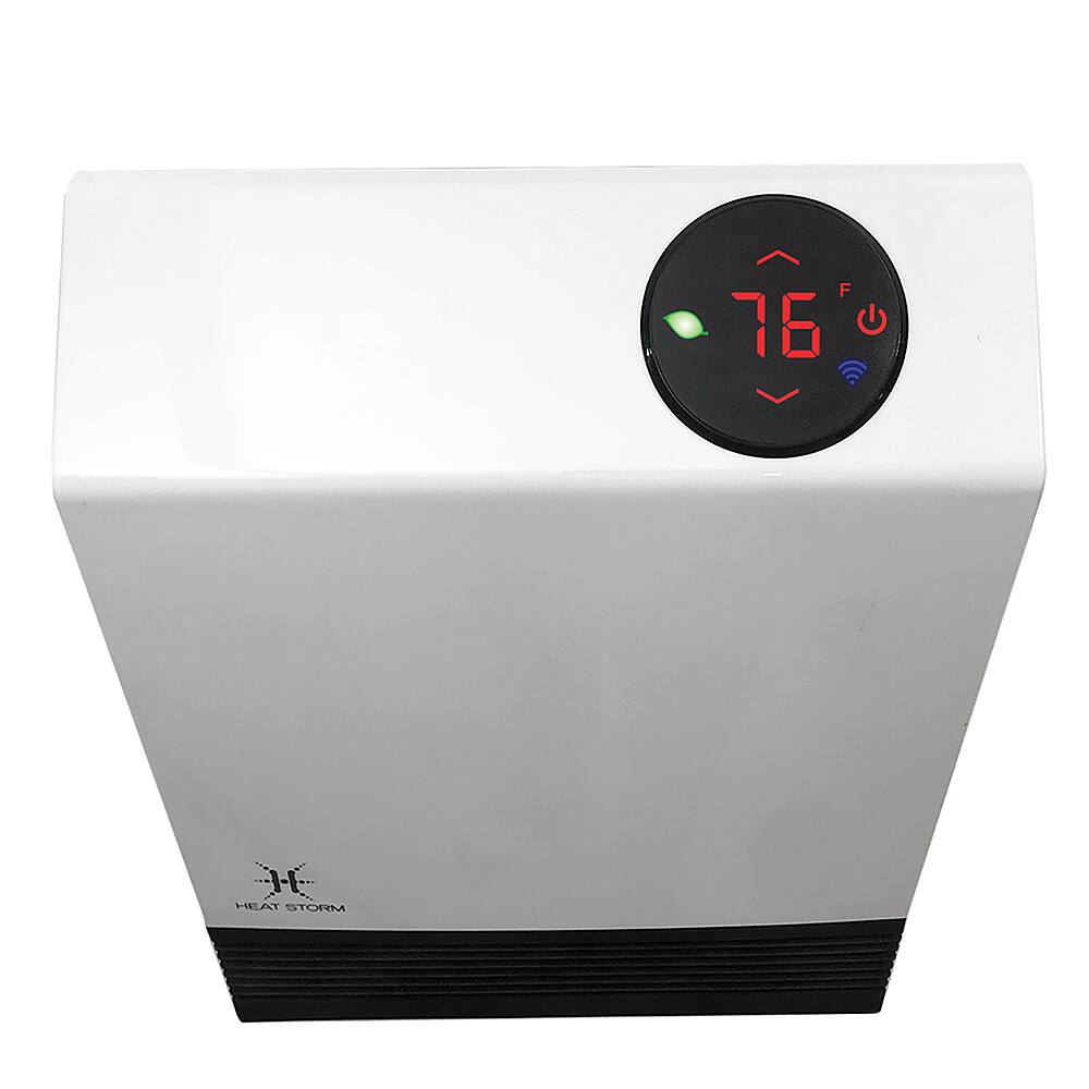 Left. Heat Storm - 1,000 Watt Wi-Fi Indoor Smart Heater - WHITE.