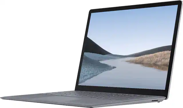 Front. Microsoft - Geek Squad Certified Refurbished Surface Laptop 3 13.5" Touch-Screen - Intel Core i7 - 16GB Memory - 256GB SSD - Platinum.