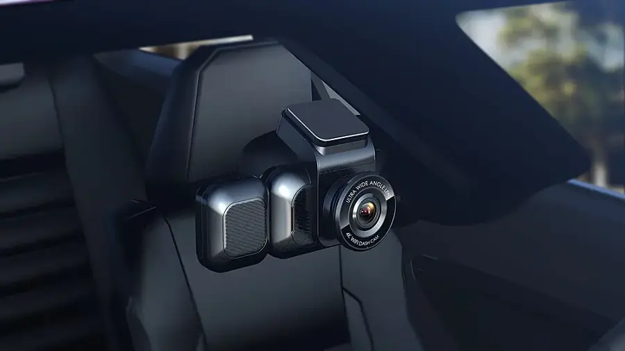 Alt View 18. Rexing - V5C 3” 4K Dual Dash Cam with Dual Band WiFi GPS with Adhesive Mount - Black.