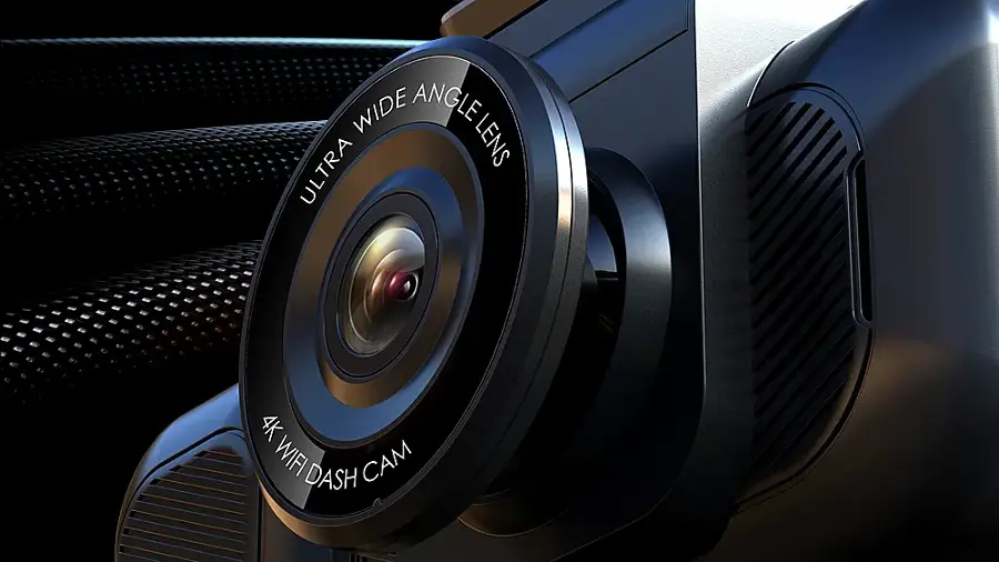 Alt View 19. Rexing - V5C 3” 4K Dual Dash Cam with Dual Band WiFi GPS with Adhesive Mount - Black.