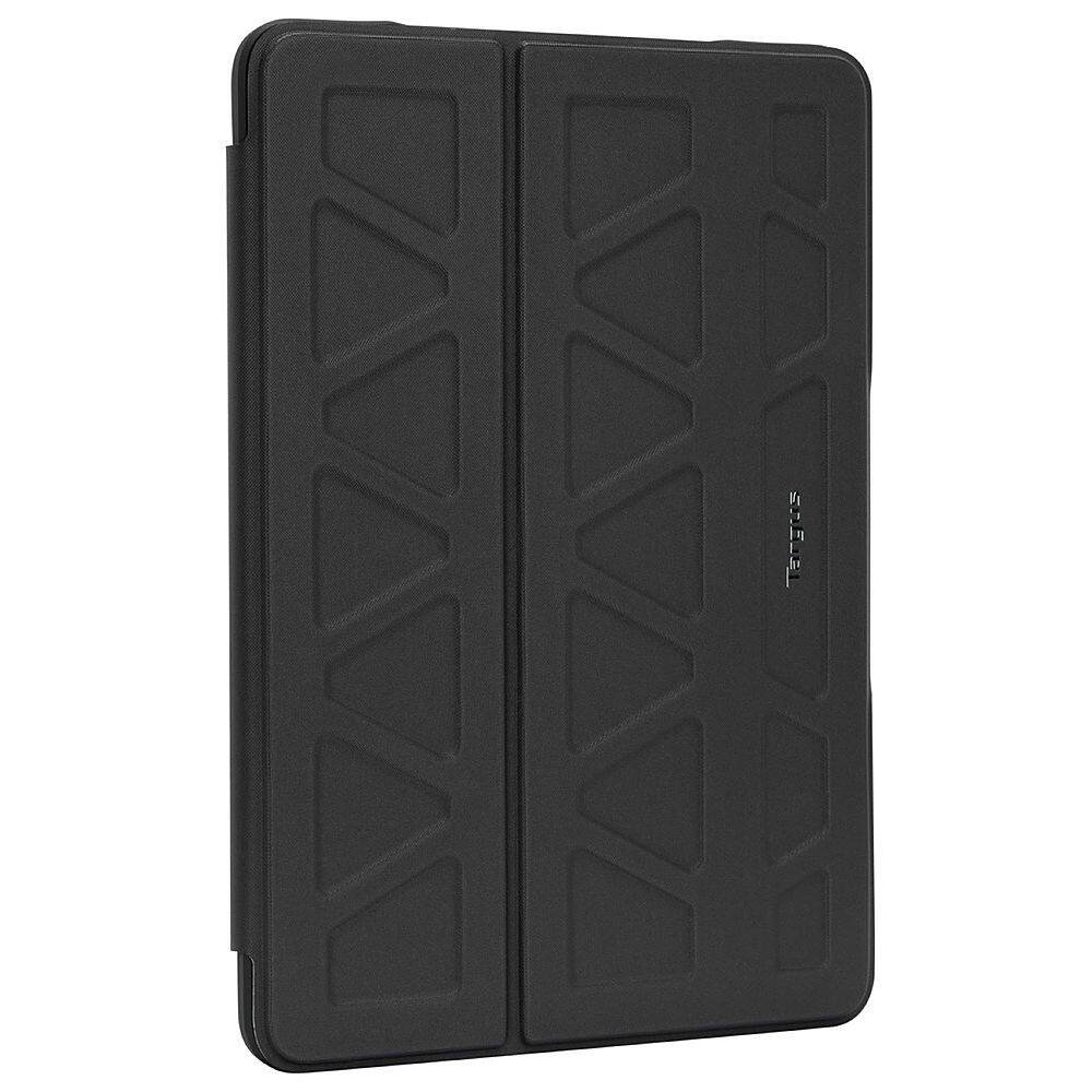 Left View: Targus - Pro-Tek™ Antimicrobial Case for iPad® (9th/8th/7th gen.) 10.2", iPad Air® 10.5", and iPad Pro® 10.5" - Black