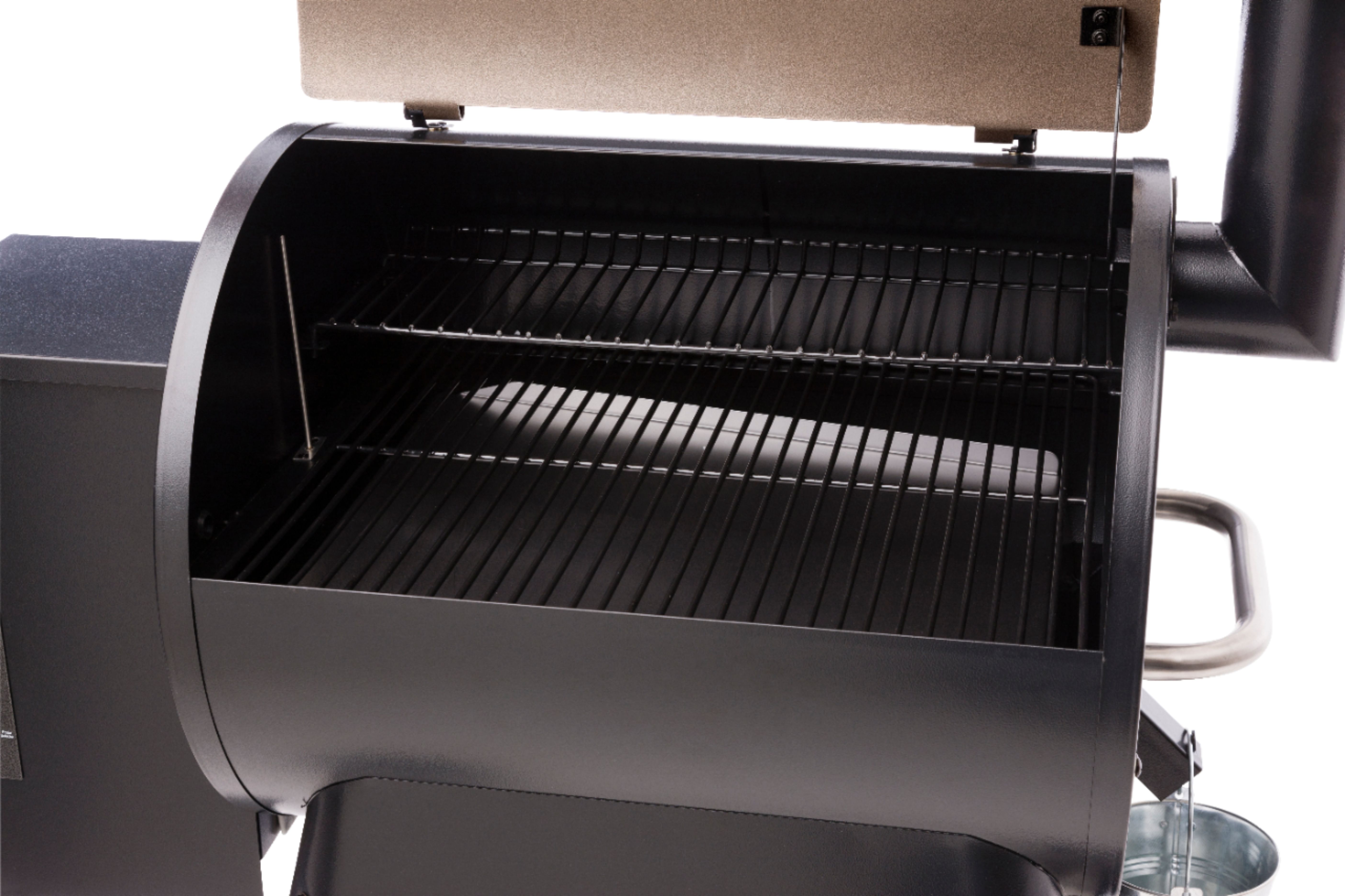Left View: Traeger Grills - Pro Series 22 Pellet Grill and Smoker - Bronze