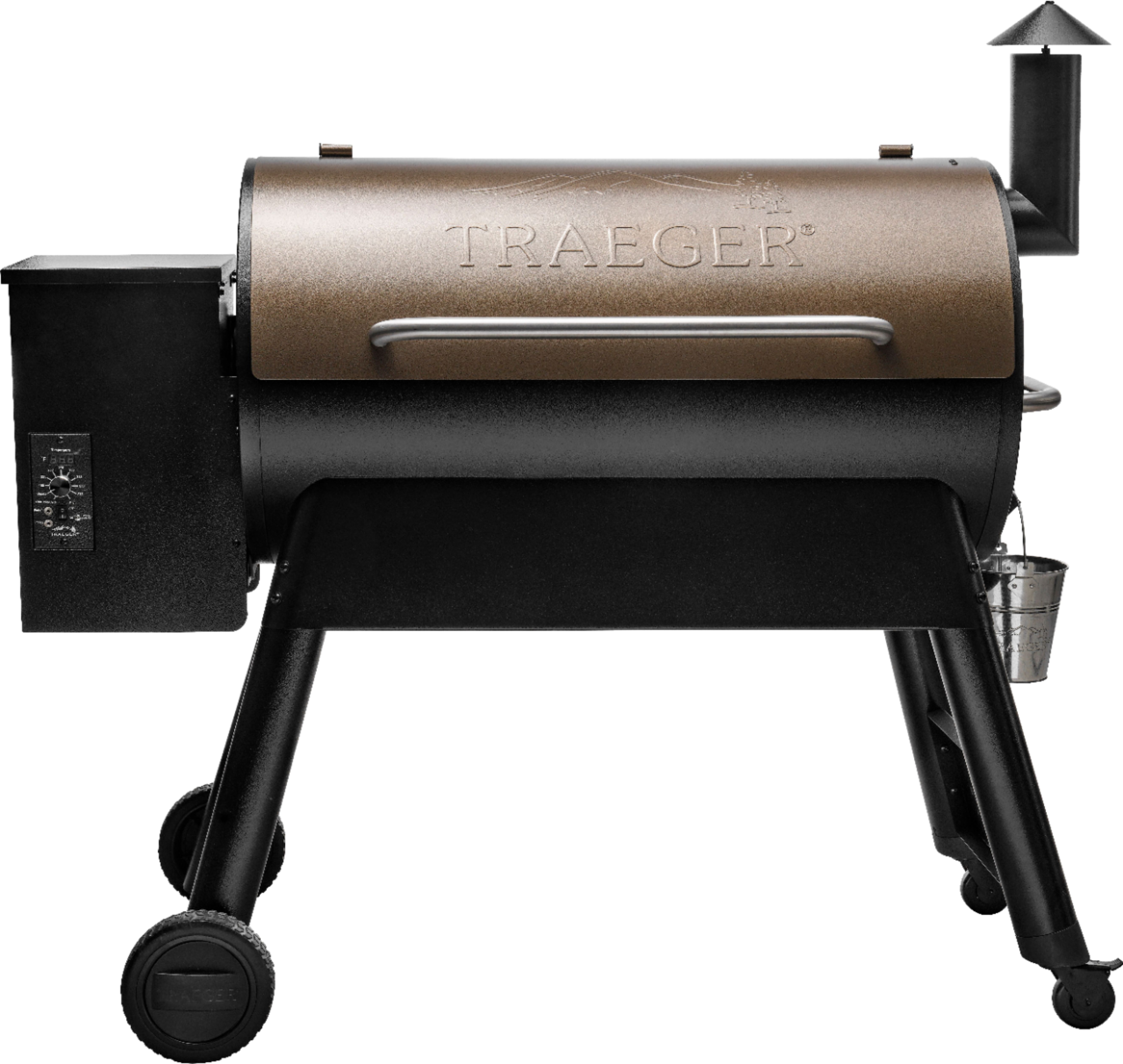 Angle View: Traeger Grills - Pro Series 34 Pellet Grill and Smoker - Bronze