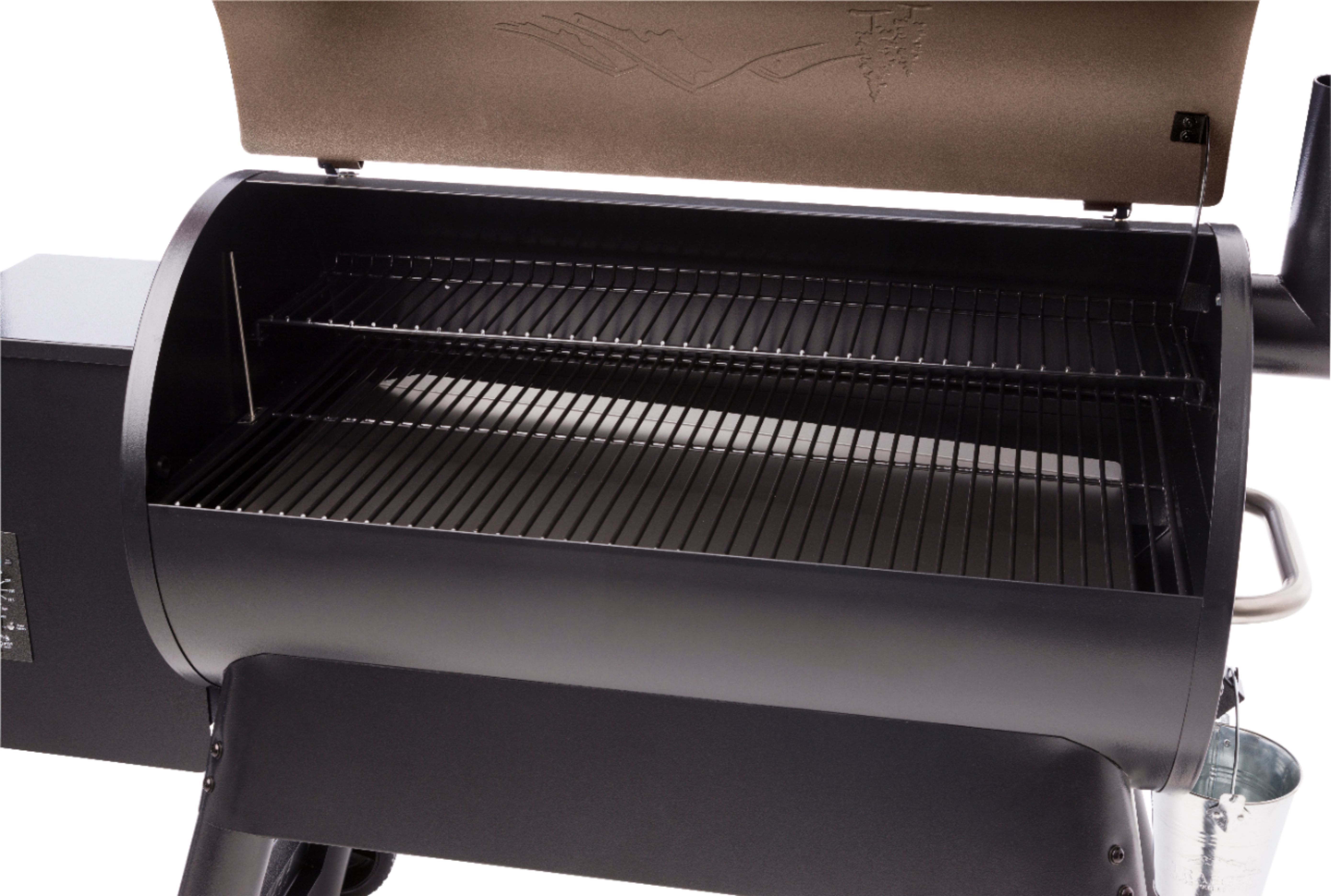 Left View: Traeger Grills - Pro Series 34 Pellet Grill and Smoker - Bronze