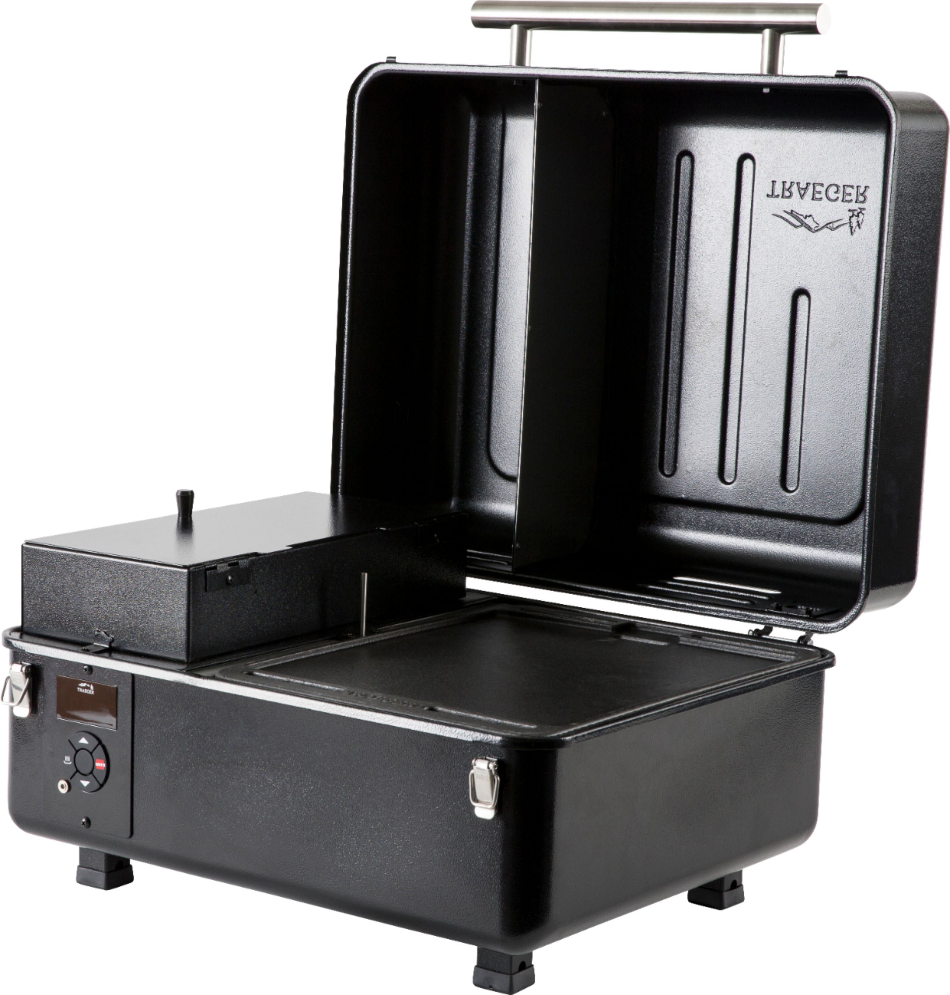 Left View: Cuisinart - Professional Portable Gas Grill - Stainless Steel