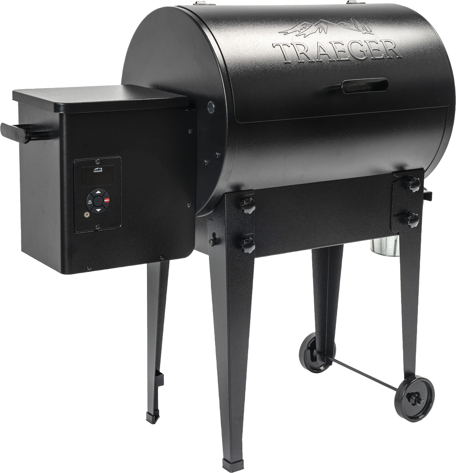Left View: Pit Boss - 2-Burner Portable Gas Grill - Black Sand