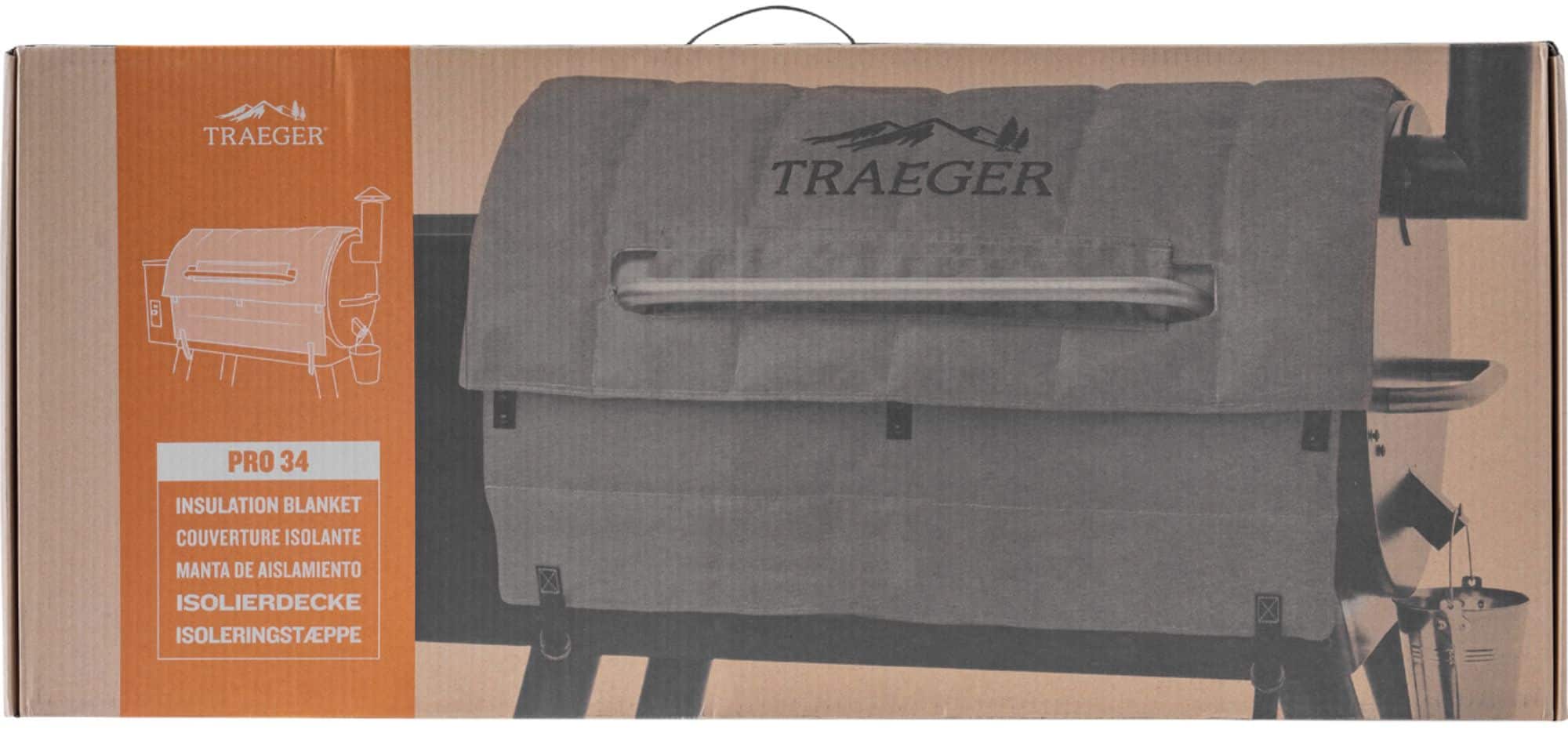Alt View 11. Traeger Grills - Pro 34 Grill Insulation Blanket - Gray.