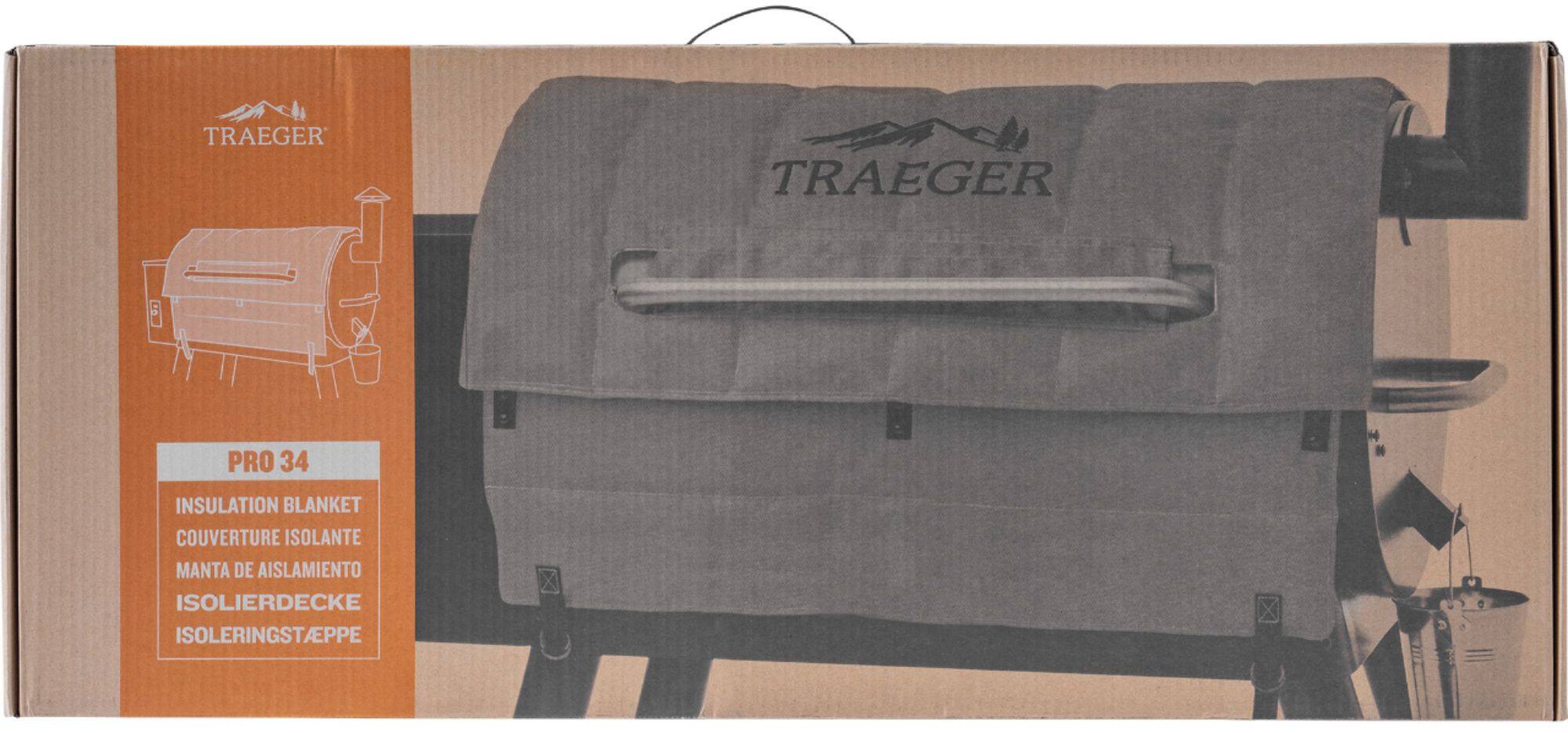 Alt View 11. Traeger Grills - Pro 34 Grill Insulation Blanket - Gray.