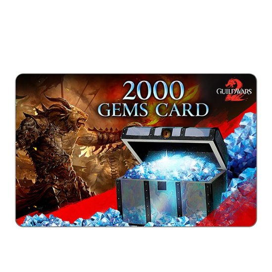 Front Zoom. Guild Wars 2 Gem Card $25 [Digital].