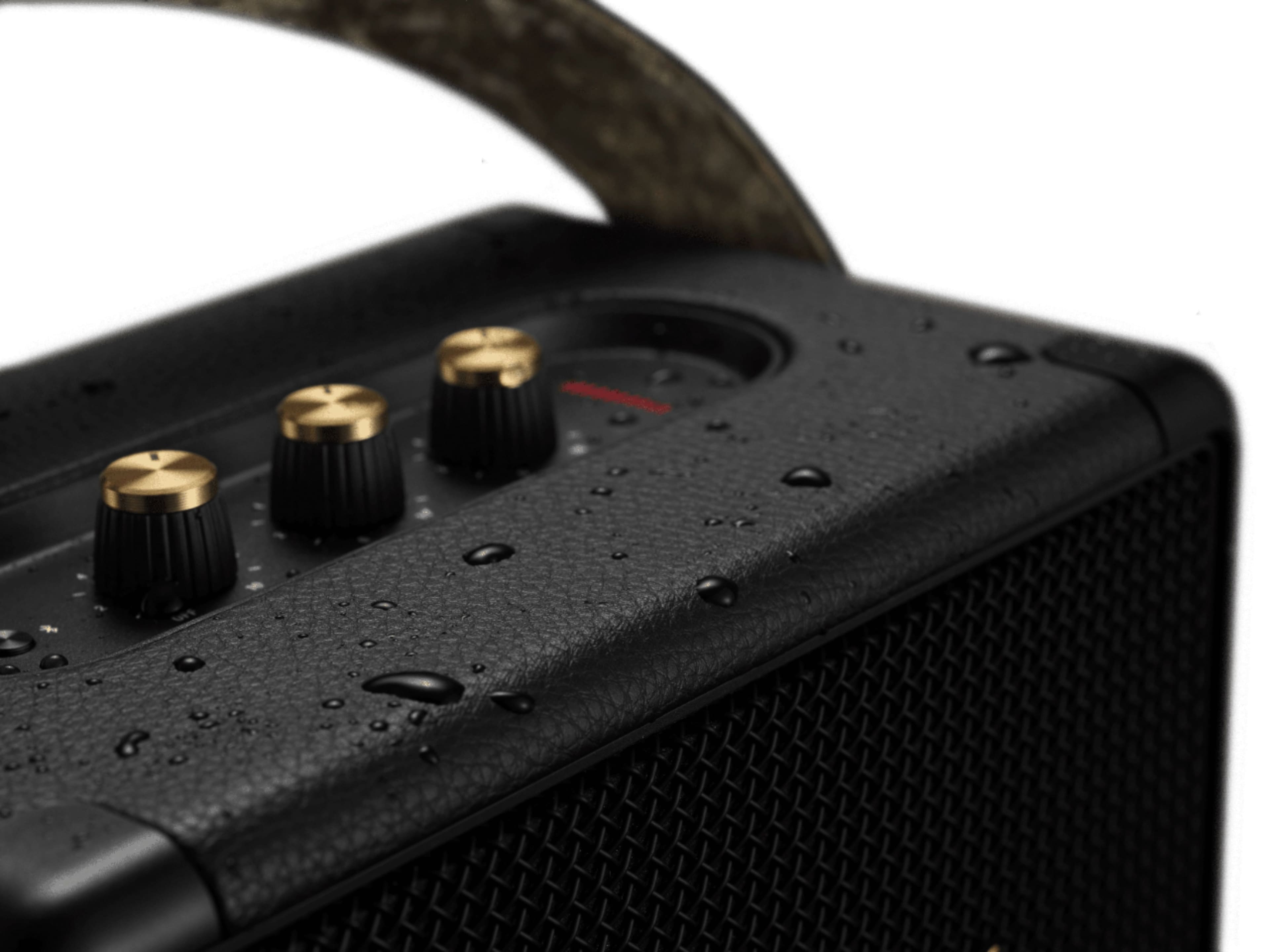 Alt View 20. Marshall - Kilburn II Portable Bluetooth Speaker - Black and Brass.