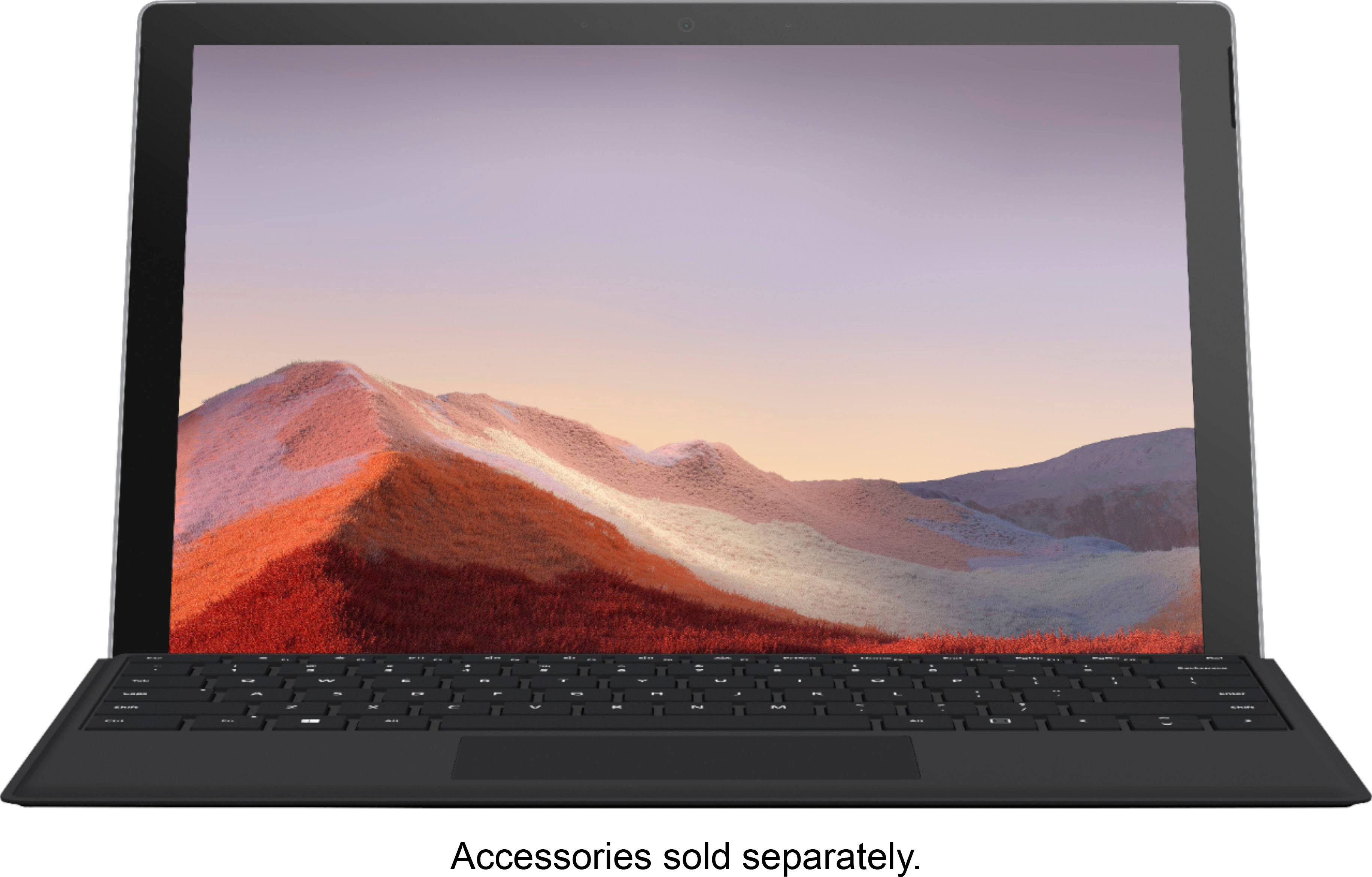 Alt View 11. Microsoft - Geek Squad Certified Refurbished Surface Pro 7 - 12.3" Touch Screen - 128GB SSD with Black Type Cover - Platinum.