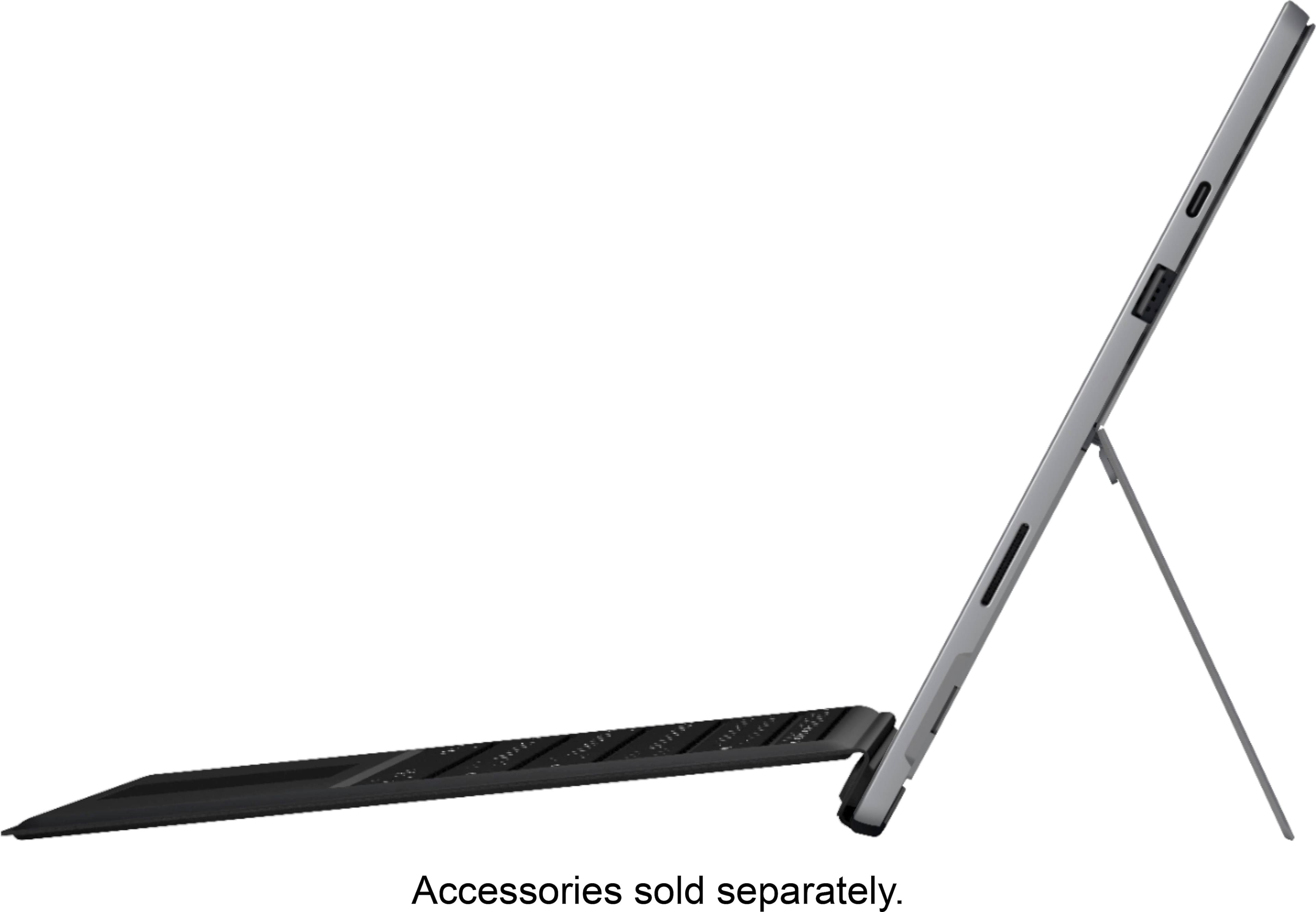 Alt View 12. Microsoft - Geek Squad Certified Refurbished Surface Pro 7 - 12.3" Touch Screen - 128GB SSD with Black Type Cover - Platinum.