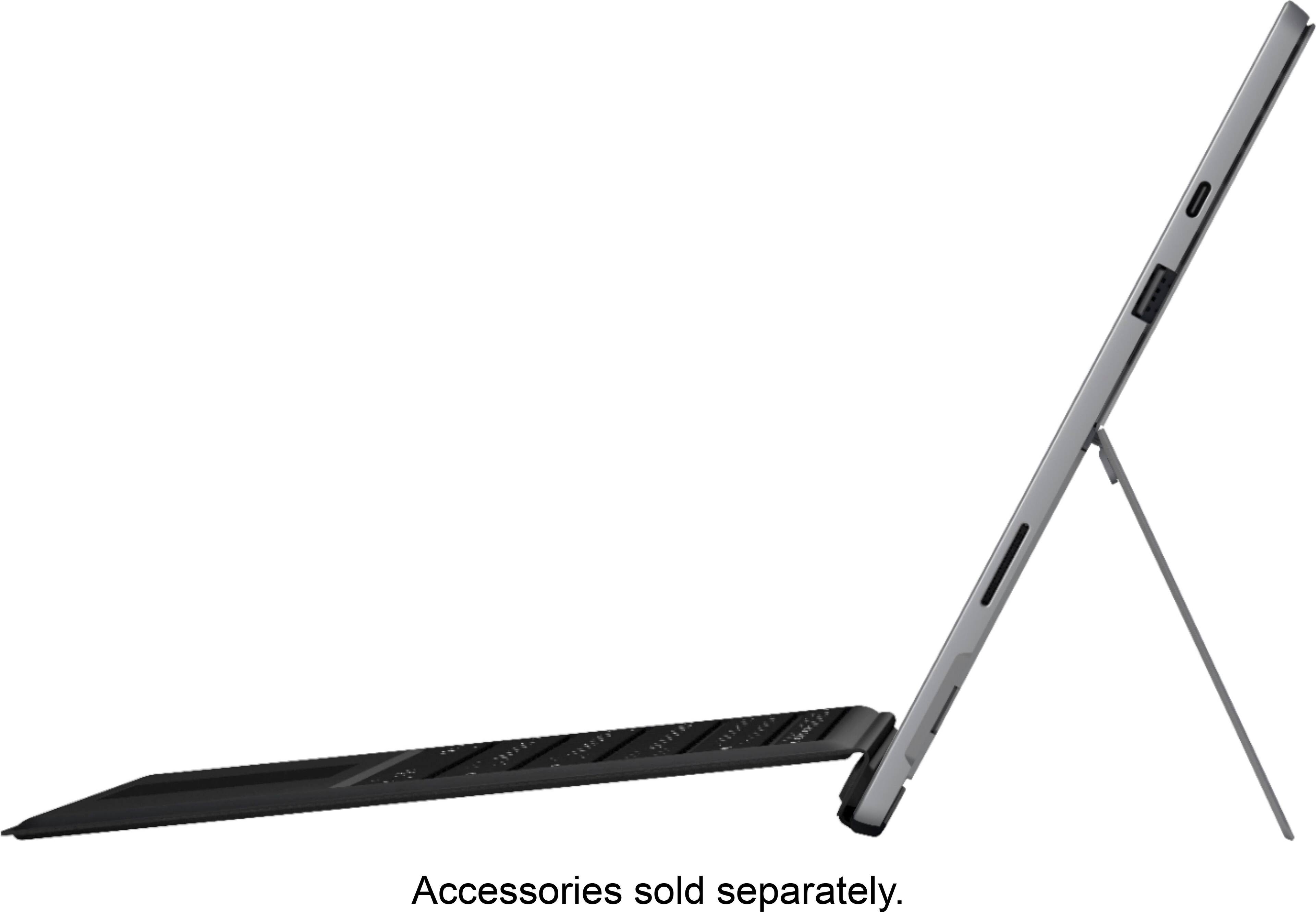 Alt View 12. Microsoft - Geek Squad Certified Refurbished Surface Pro 7 - 12.3" Touch Screen - 128GB SSD with Black Type Cover - Platinum.