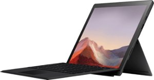 Microsoft - Geek Squad Certified Refurbished Surface Pro 7 - 12.3" Touch Screen - 256GB SSD with Black Type Cover - Matte Black
