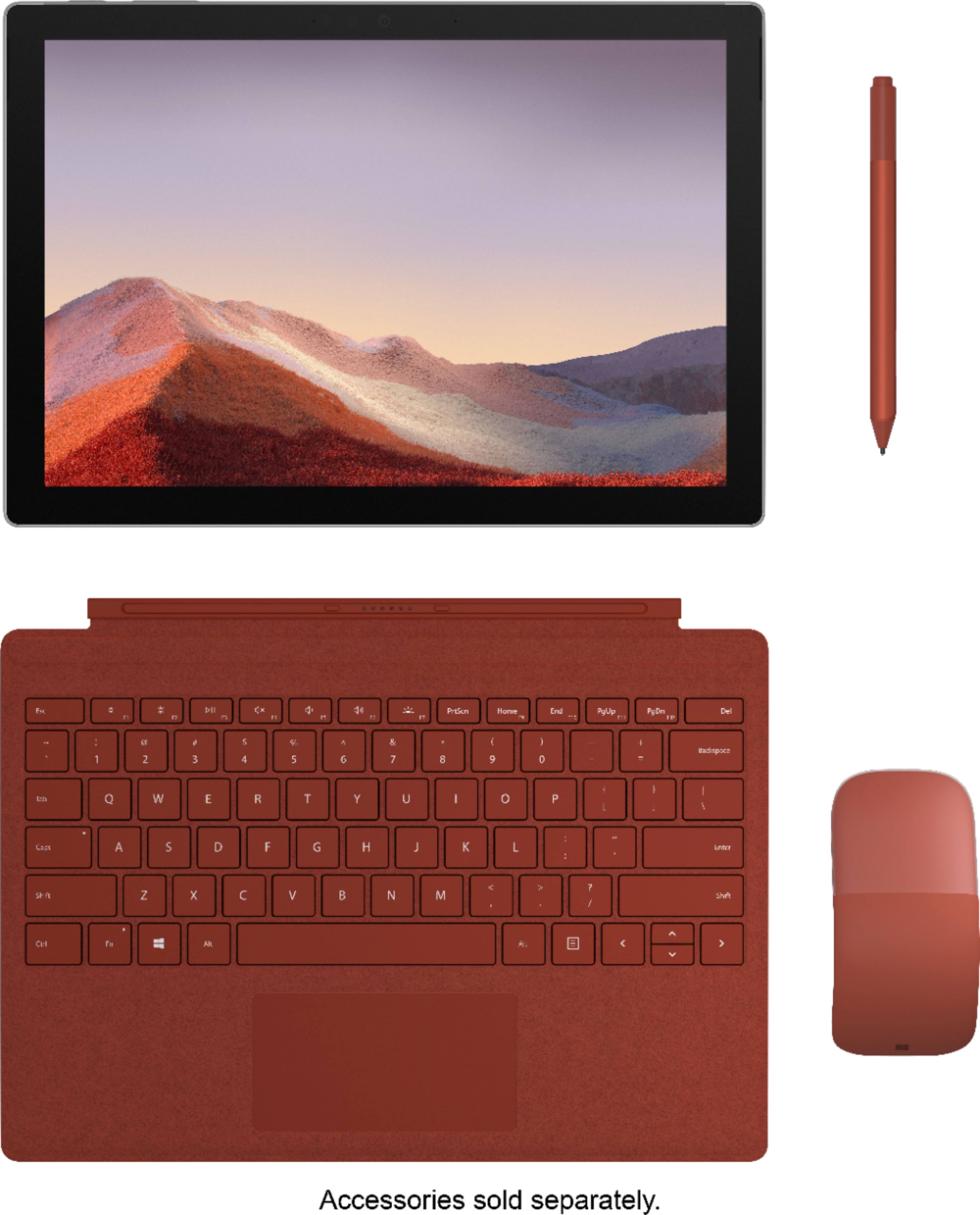 Alt View 16. Microsoft - Geek Squad Certified Refurbished Surface Pro 7 - 12.3" Touch-Screen - 1TB - Platinum.