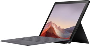 Microsoft - Geek Squad Certified Refurbished Surface Pro 7 - 12.3" Touch Screen - 256GB SSD - Matte Black - Front_Zoom