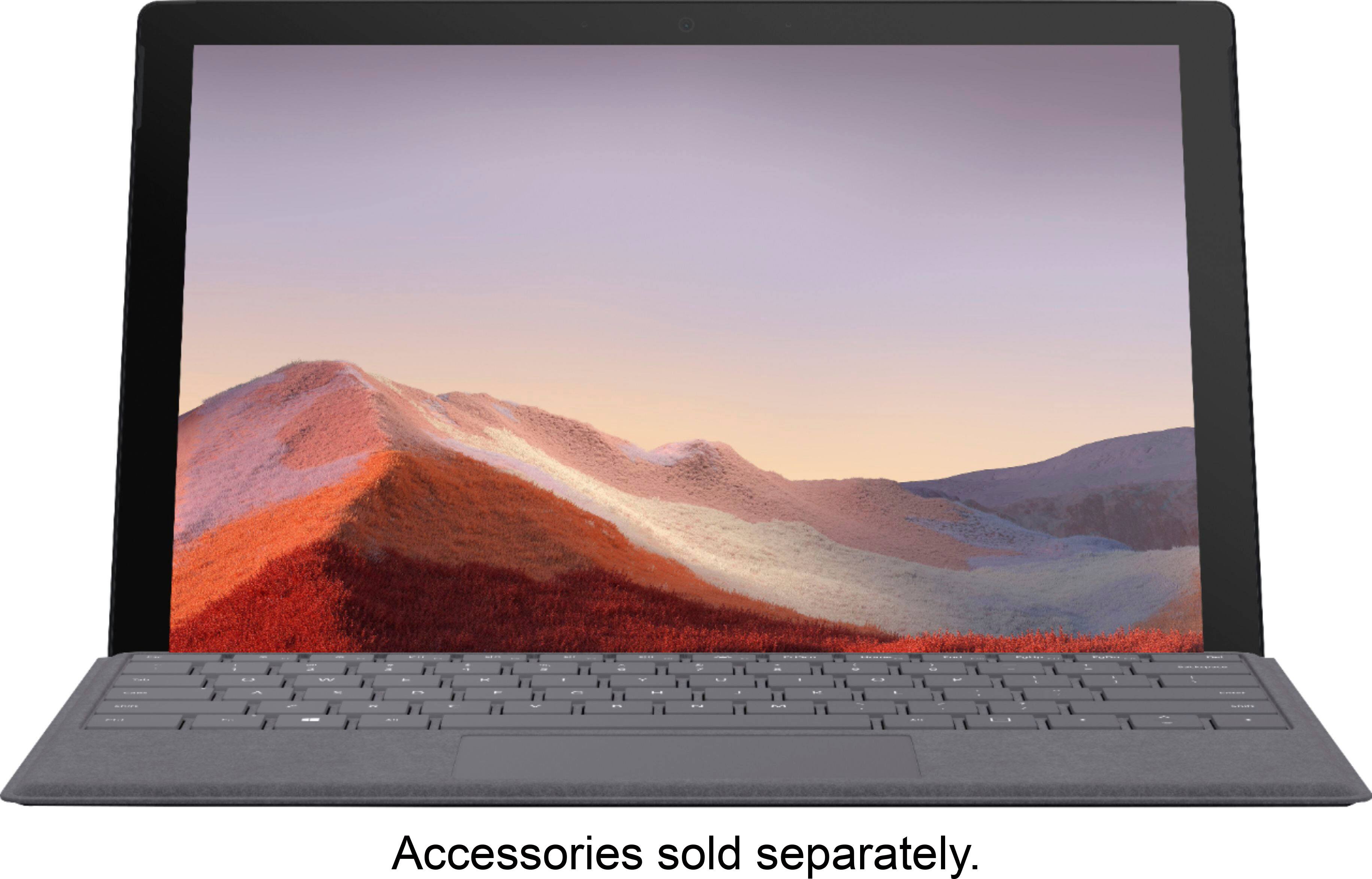 Alt View 12. Microsoft - Geek Squad Certified Refurbished Surface Pro 7 - 12.3" Touch Screen - 256GB SSD - Matte Black.