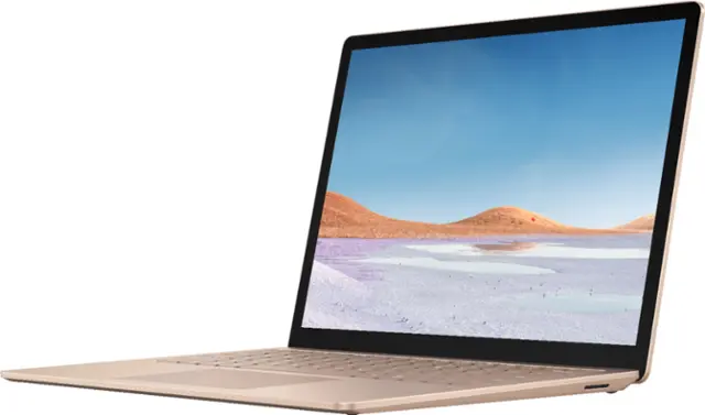 Front. Microsoft - Geek Squad Certified Refurbished Surface Book 3 13.5" Touch-Screen Laptop - Intel Core i7 - 16GB - 256GB SSD - Sandstone.