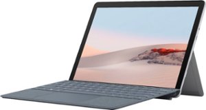 Microsoft - Geek Squad Certified Refurbished Surface Go 2 - 10.5" Touch Screen - 64GB eMMC - Platinum - Front_Zoom