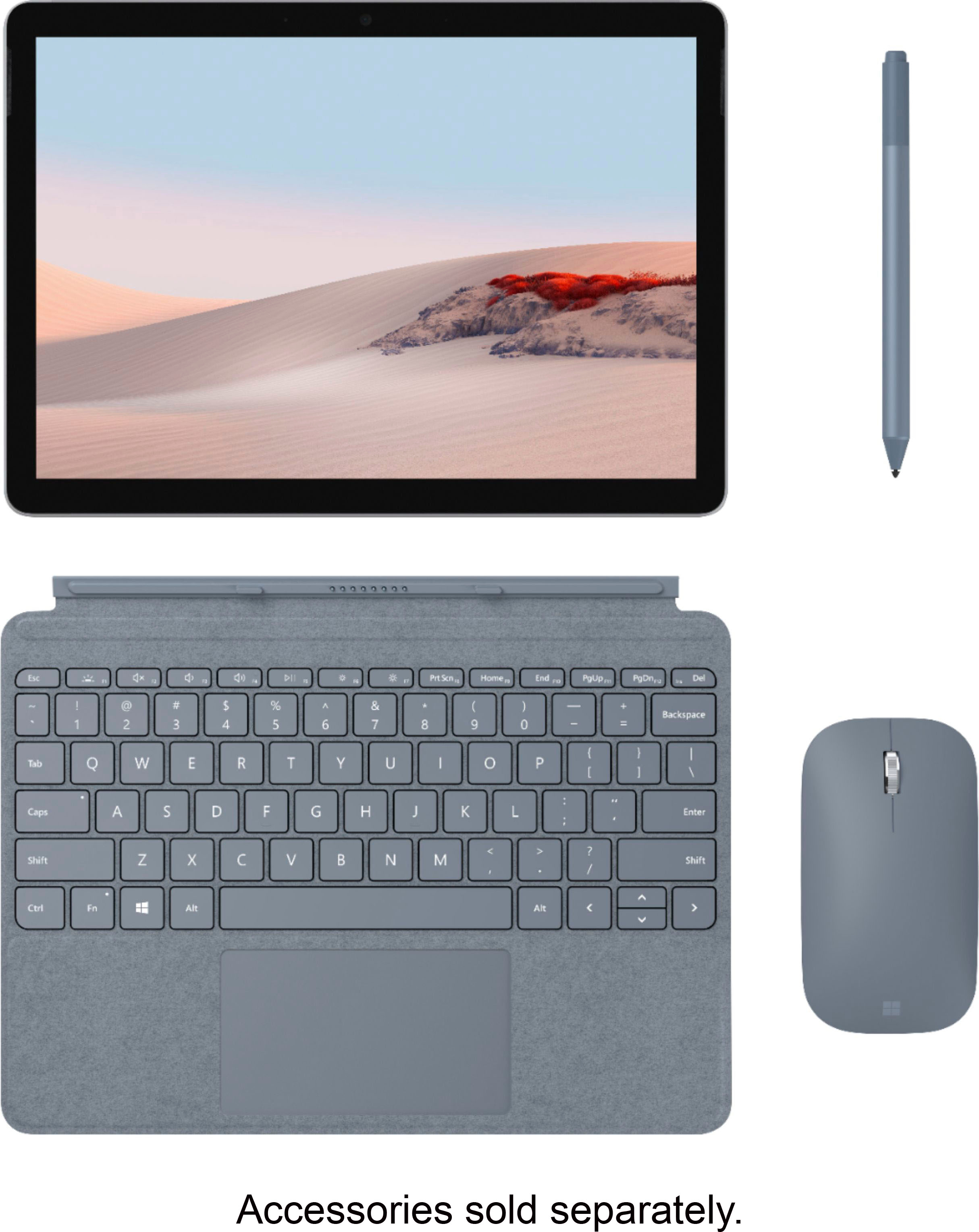 New Microsoft Surface Go 2 - 10.5 Touch-Screen - Intel Pentium - 4GB  Memory - 64GB - Wifi - Platinum (Latest Model)