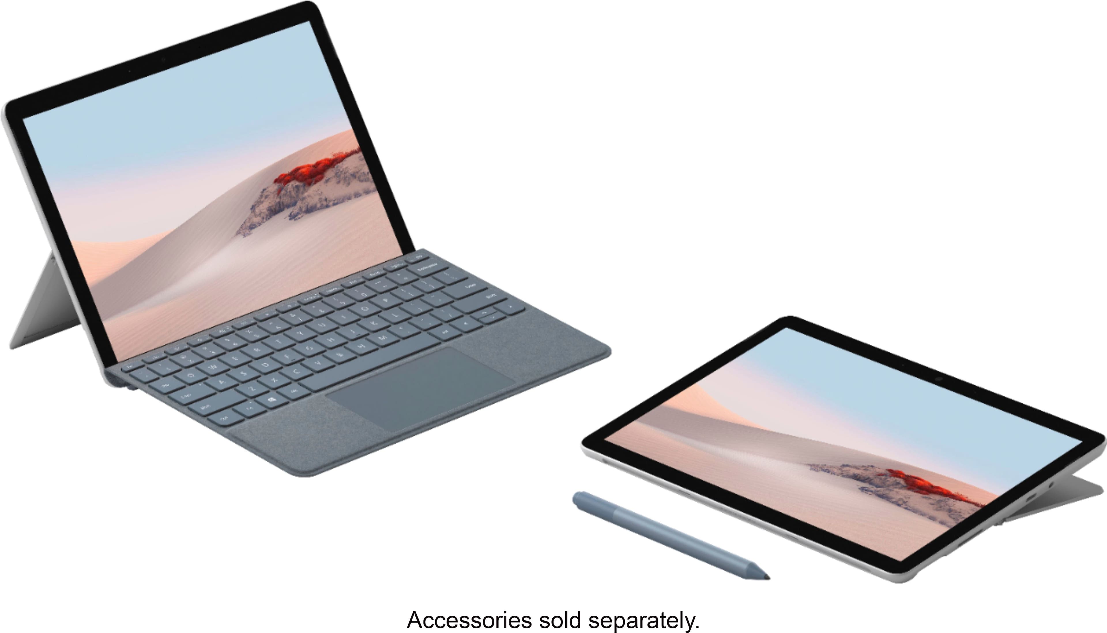 Alt View 14. Microsoft - Geek Squad Certified Refurbished Surface Go 2 - 10.5" Touch Screen - 64GB eMMC - Platinum.