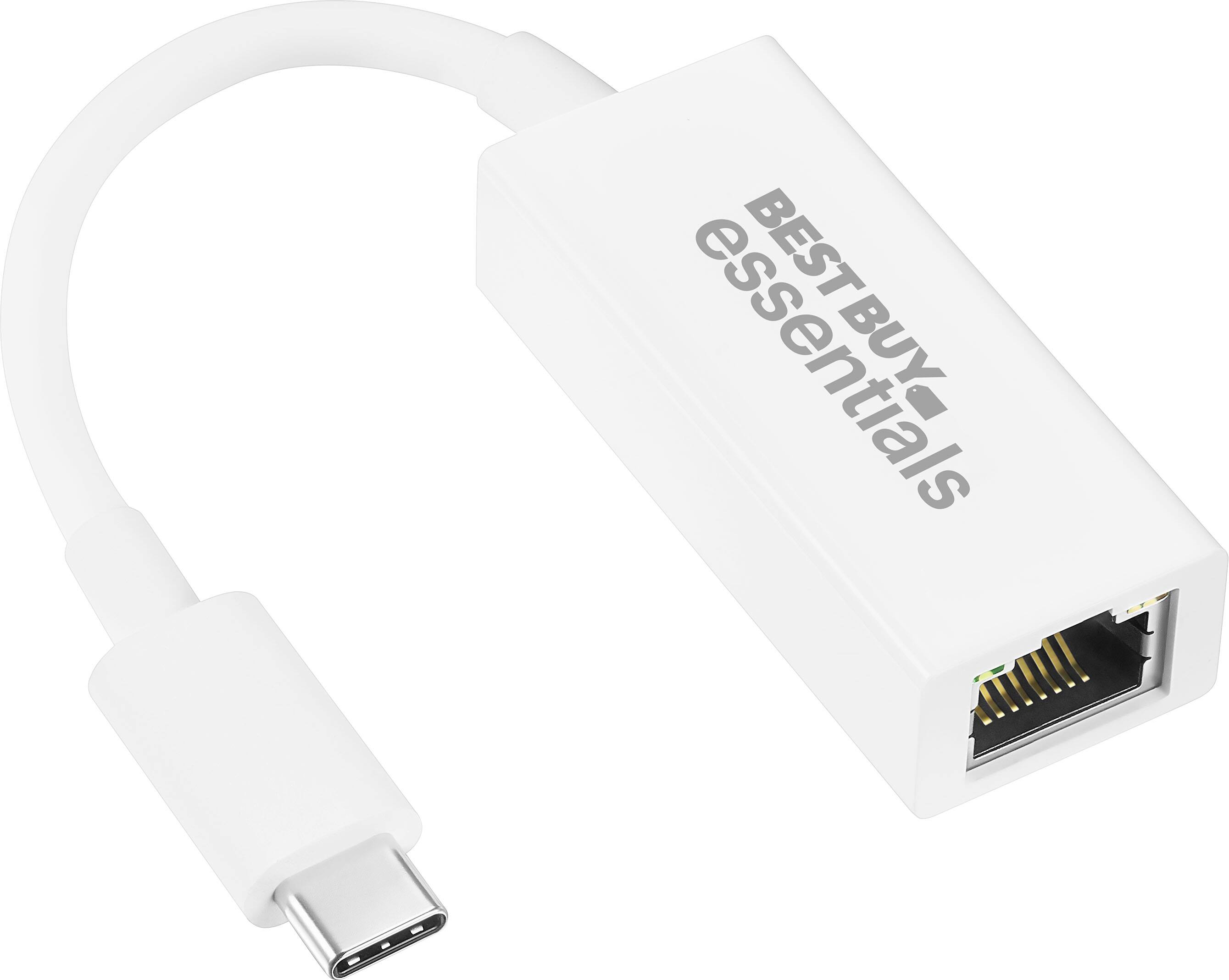 Alt View 13. Best Buy essentials™ - USB-C to Ethernet Adapter - White.