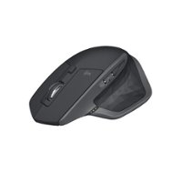 Logitech - MX Master 2S Bluetooth Wireless Mouse with Hyper-Fast Scrolling - Graphite - Front_Zoom