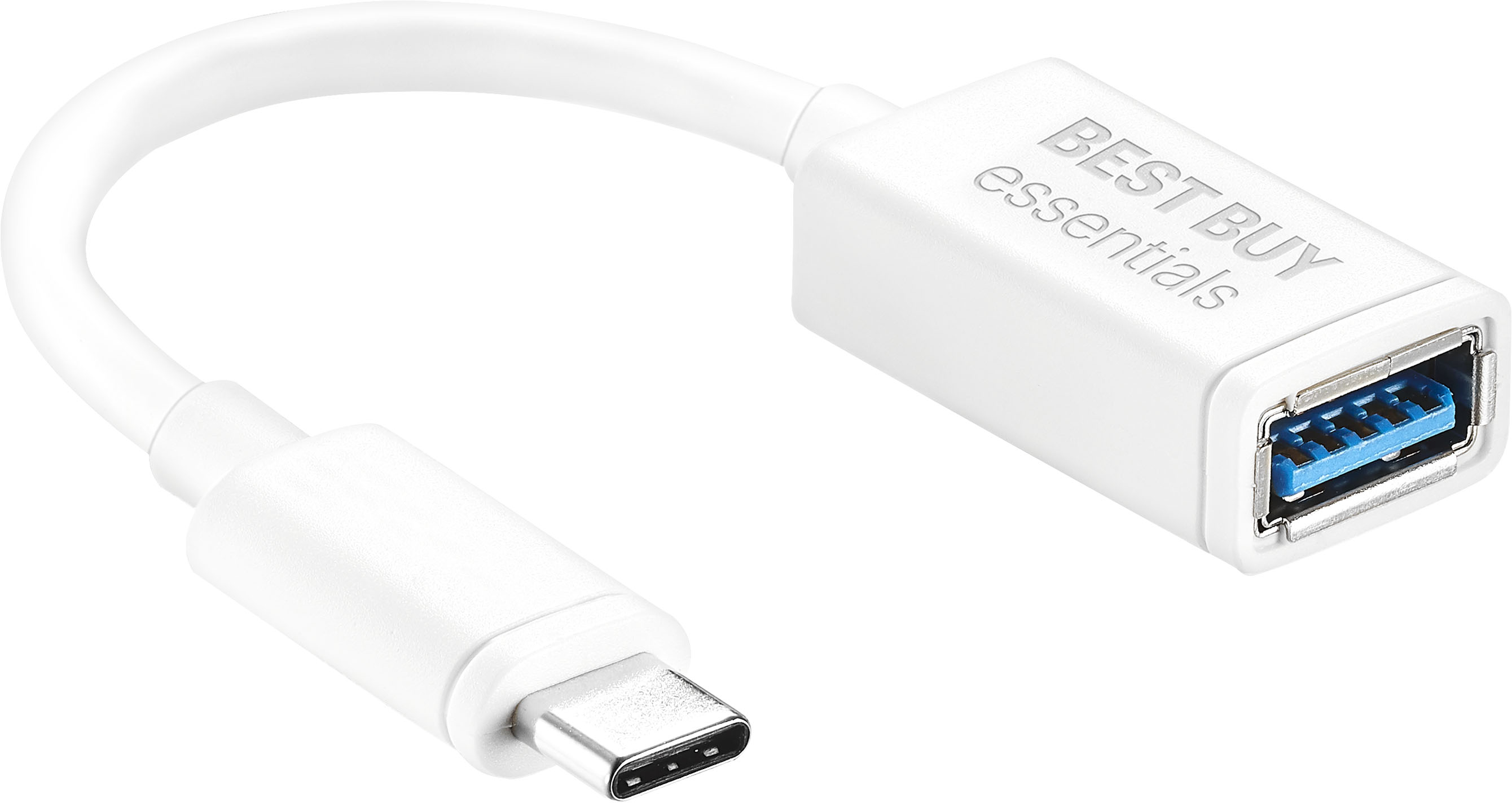 Left View: Tripp Lite - 3' USB Type C-to-USB Type A Cable - Black