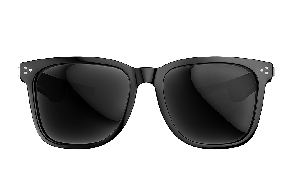 Left View: Ausounds - AU-Lens Audio Sunglasses - Black
