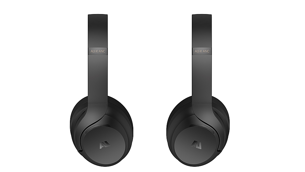 Angle View: Ausounds - AU-X ANC Wireless Noise Cancelling Over-the-Ear Headphones - Black
