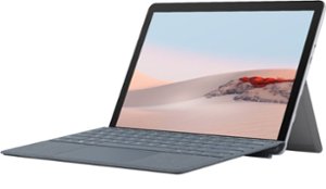Microsoft - Geek Squad Certified Refurbished Surface Go 2 - 10.5" Touch Screen - 128GB SSD - Platinum - Front_Zoom