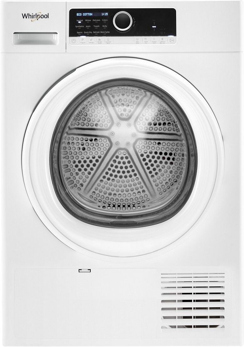 Whirlpool - 4.3 Cu. Ft. 24" Small Space Ventless Electric Dryer - White