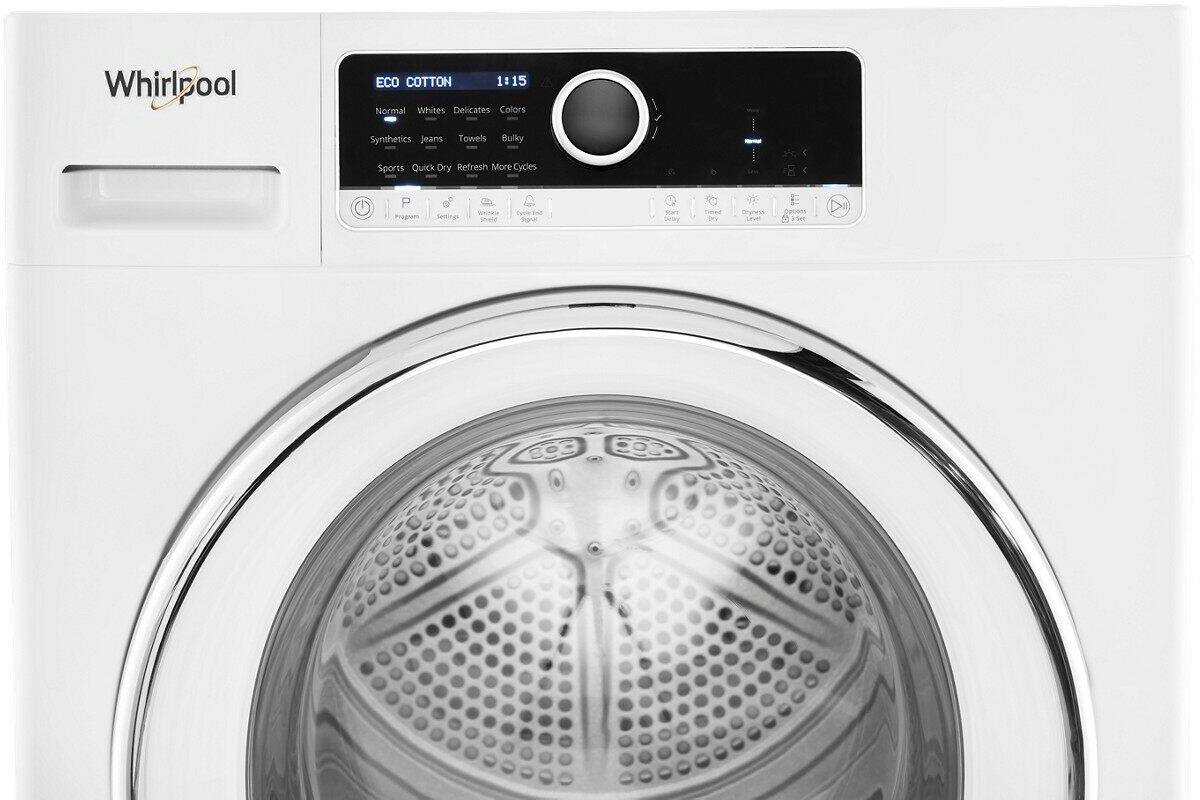 Alt View 18. Whirlpool - 4.3 Cu. Ft. Electric Dryer with Energy-Efficient Small Space Dryer Technology - White.