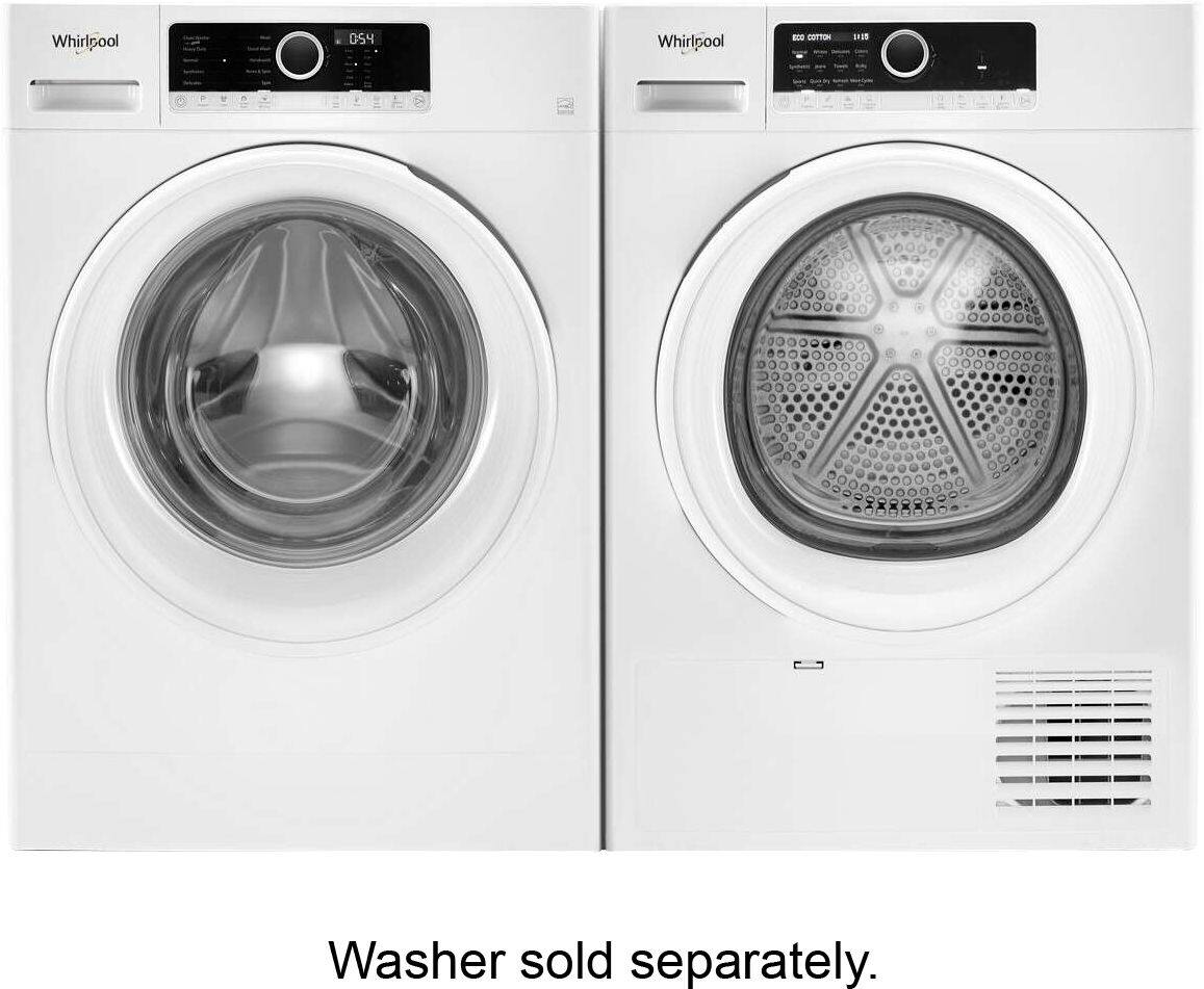 Alt View 21. Whirlpool - 4.3 Cu. Ft. Electric Dryer with Energy-Efficient Small Space Dryer Technology - White.