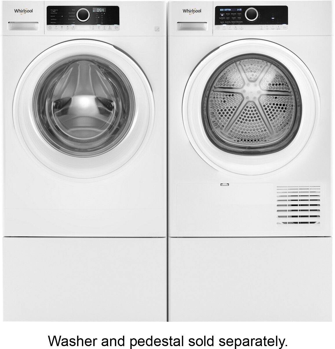 Alt View 22. Whirlpool - 4.3 Cu. Ft. Electric Dryer with Energy-Efficient Small Space Dryer Technology - White.