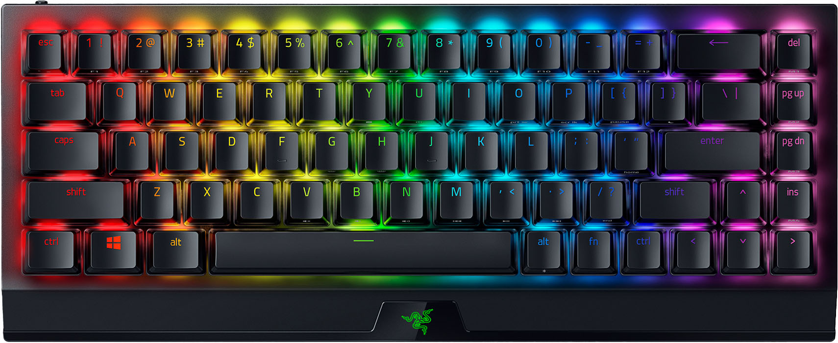 Razer BlackWidow Chroma: Clicky RGB Mechanical Gaming Keyboard - 5 Macro  Keys Green Mechanical Switches (Tactile and Clicky)