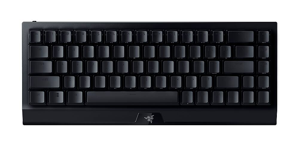 Alt View 11. Razer - BlackWidow V3 Mini Hyperspeed Phantom Edition 65% Wireless Mechanical Green Clicky Tactile Switch Gaming Keyboard - Black.
