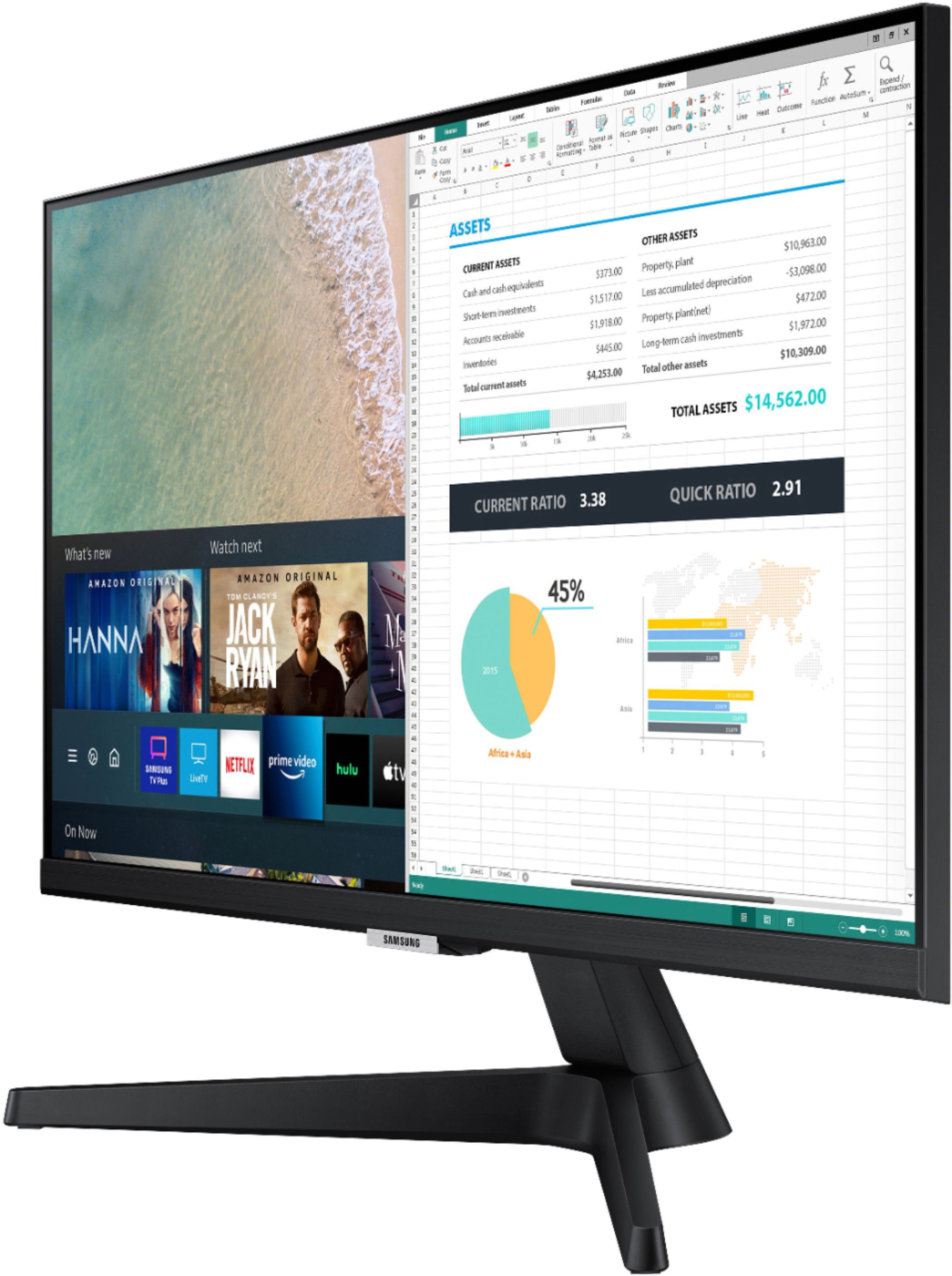 Samsung AM500 Series 24 IPS LED FHD Smart Tizen Monitor with Streaming TV  Black LS24AM506NNXZA - Best Buy