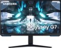 Front Zoom. Samsung - Odyssey G7 28" IPS 1ms 4K UHD FreeSync & G-Sync Compatible Gaming Monitor with HDR - Black.